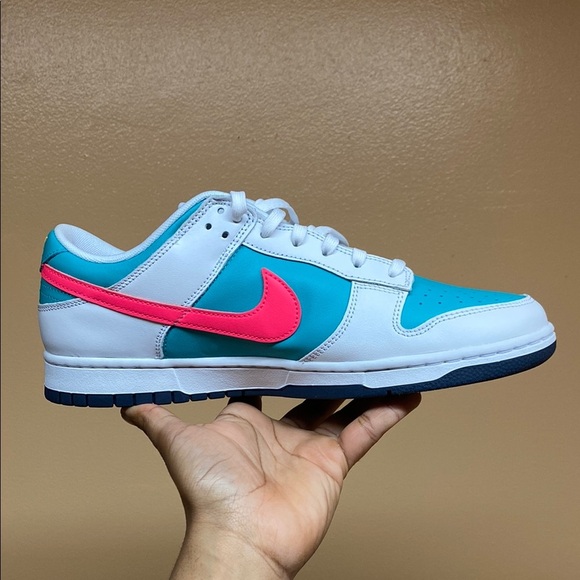 Nike Dunk Low “Dusty Cactus/Thunder Blue/White/Racer Pink/Laser Orange” - Picture 10 of 17